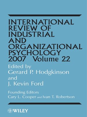 cover image of International Review of Industrial and Organizational Psychology, 2007